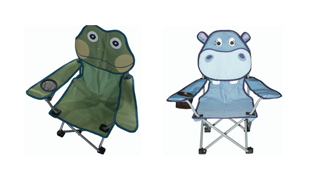 frog and hippo kids chair