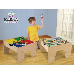 kidkraft 2 in 1 train lego table