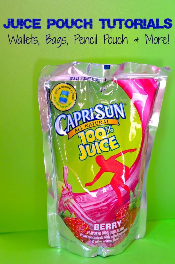 Capri Sun Pouch Tutorials and Patterns