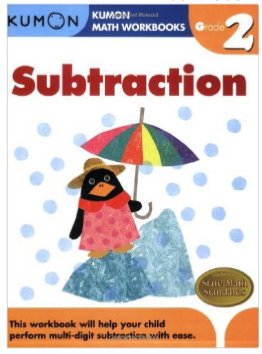 Kumon Educational Workbook for Math Substraction