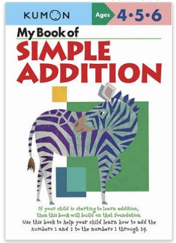 Kumon Educational Workbook for Math Simple Addition