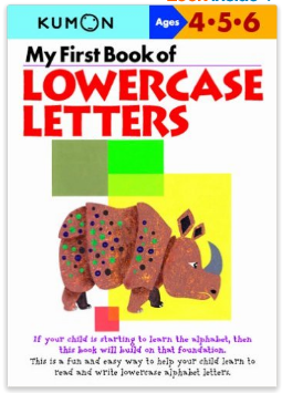 Kumon Educational Workbook Lowercase Letters Alphabet