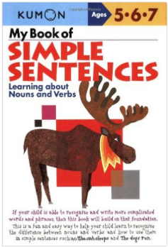 Kumon Educational Workbook Simple Sentences Language Arts