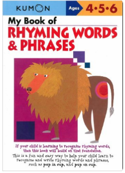 Kumon Educational Workbook Rhyming Words Language Arts