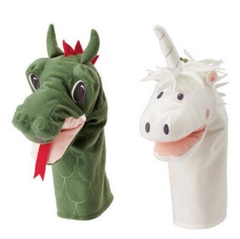 IKEA Dragon Unicorn Hand Puppet