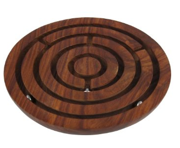 wooden maze