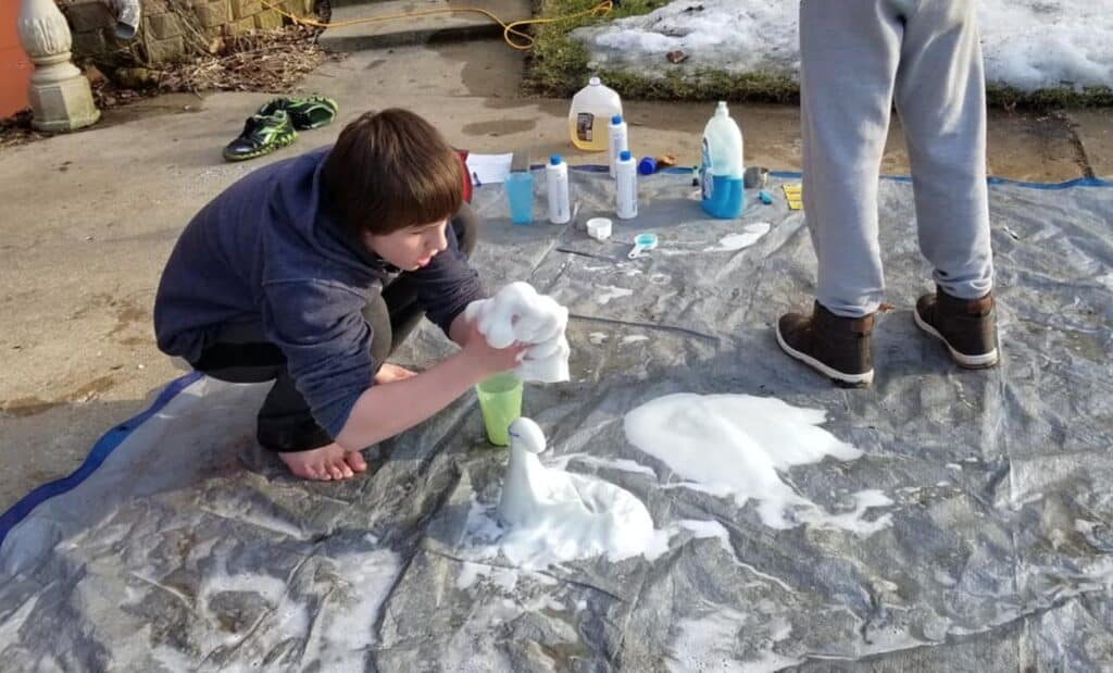 teenage boy elephant toothpaste