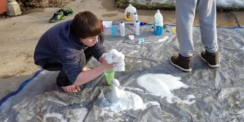 teenage boy elephant toothpaste