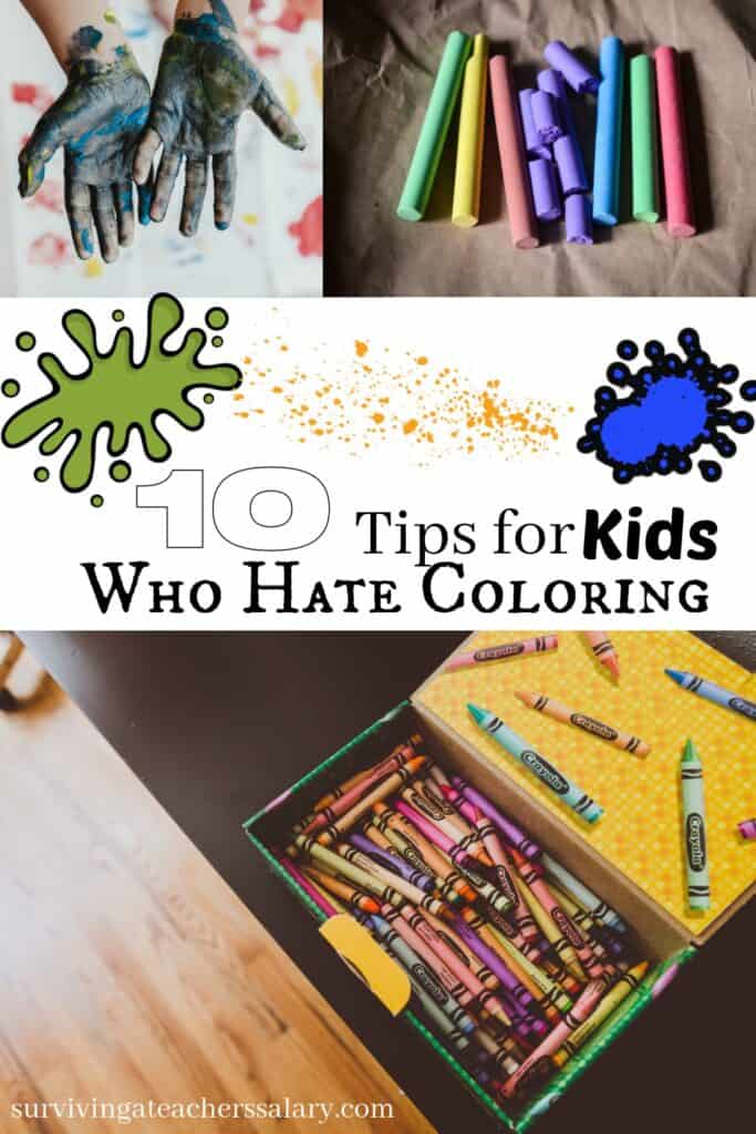 Encouraging Children who hate to color