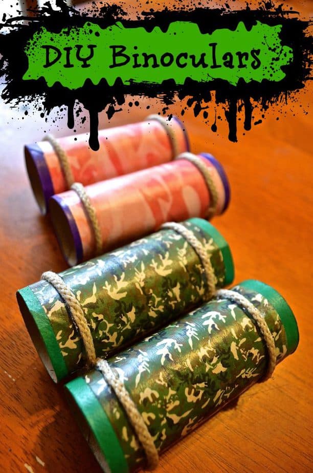 DIY Camo Binoculars Craft