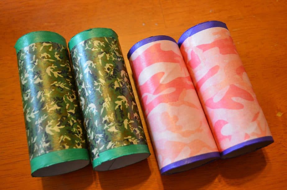 DIY Camo Toilet Paper Tube Binoculars