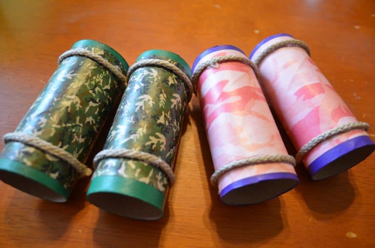 How to Make Toilet Paper Tube Binoculars Camping Craft