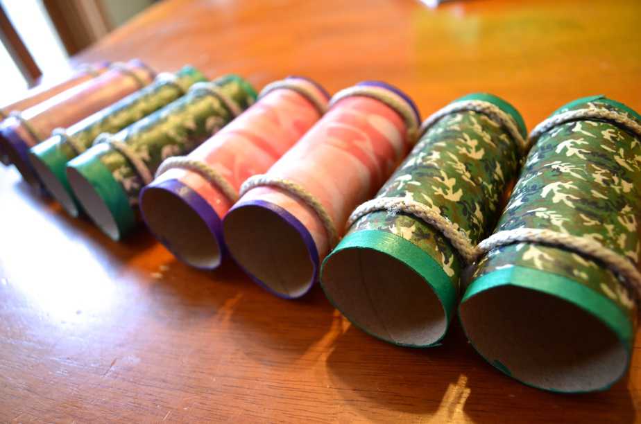 homemade toilet paper tube binoculars for kids