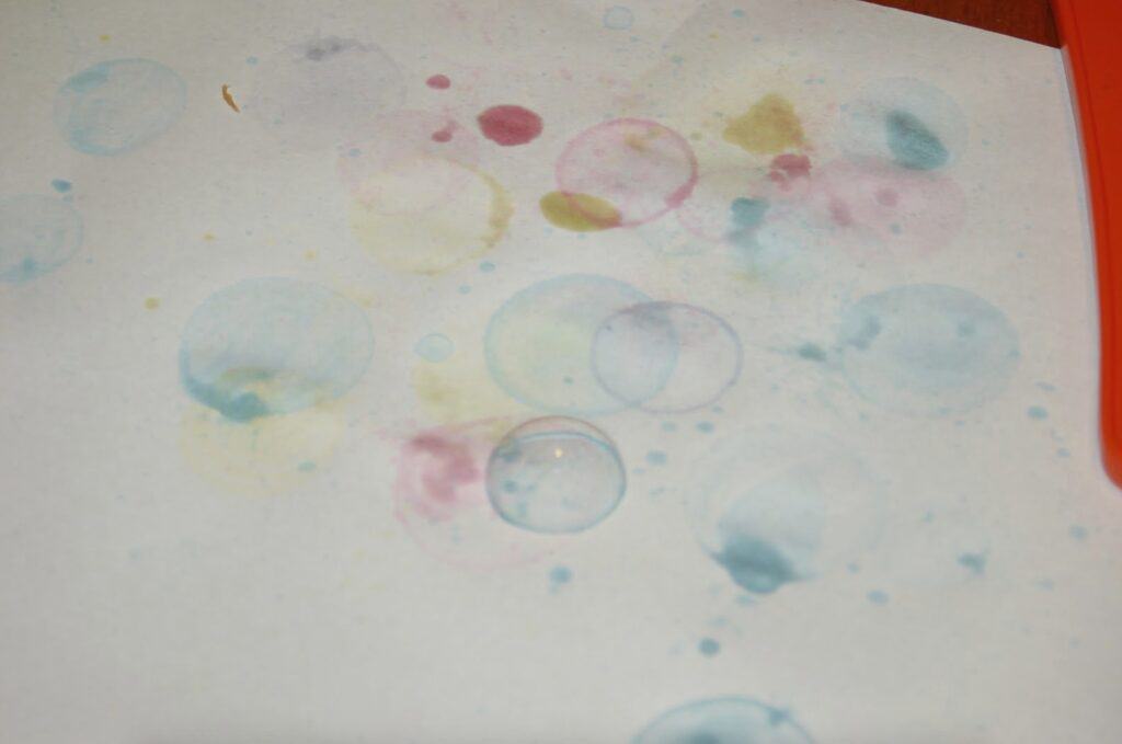 Colorful Bubble Art Sensory Activity for Kids