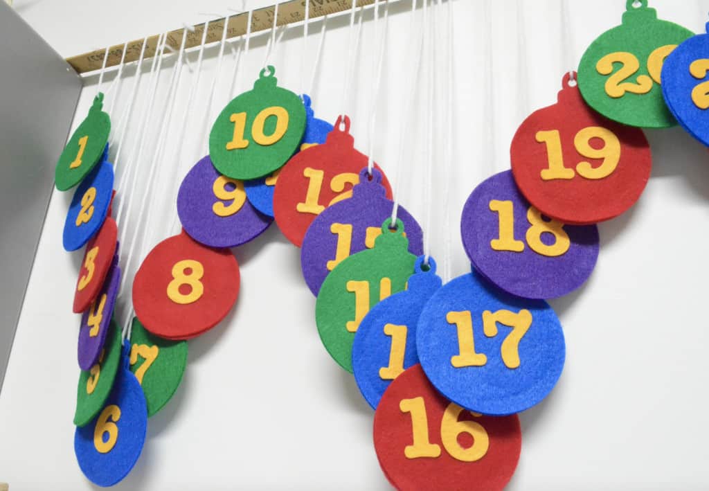 No Sew Felt Ornament Advent Calendar