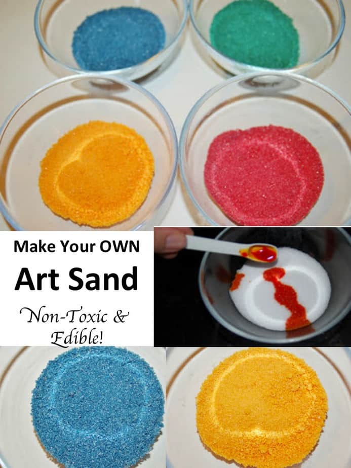 Make Your Own Art Sand Tutorial - Non Toxic & Edible