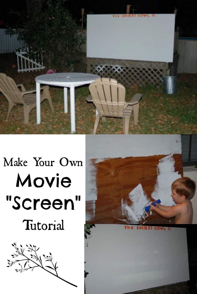 How to Make Your own Outdoor Movie Screen Tutorial