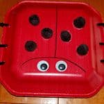 ladybug plate craft
