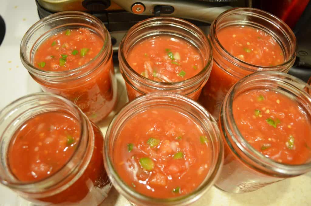 canning salsa