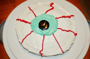 Mad Science Eyeball DIY Halloween Cake Recipe