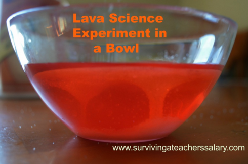 Lava Science Experiment in a Bowl