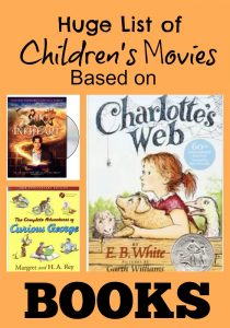 Kids & Youth Movies Based on Books - FUN Summer Reading