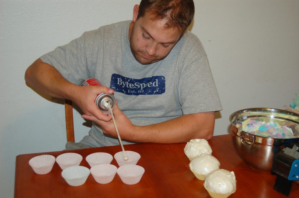 cupcake craft with foam insulation
