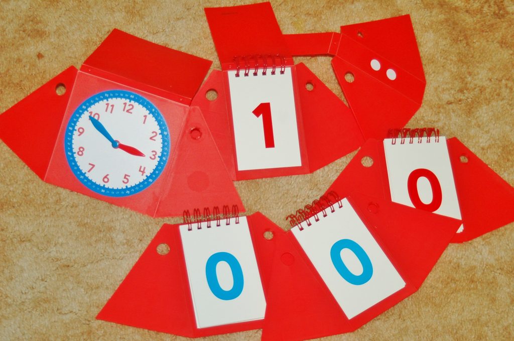 math clock flip chart