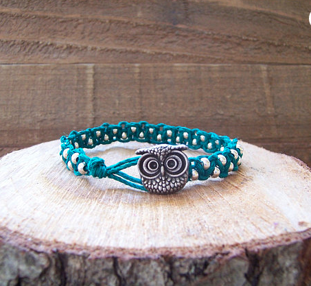 Owl Teal Bracelet Jewelry