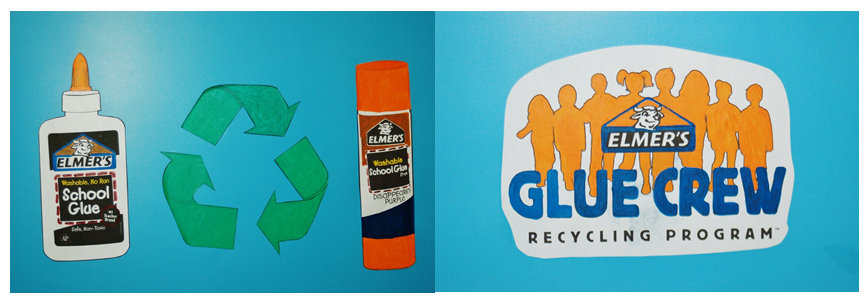 How to Join the Elmer's Glue Crew + Build Your Own Recycling Bin & Donate  School Supplies #BagItForward