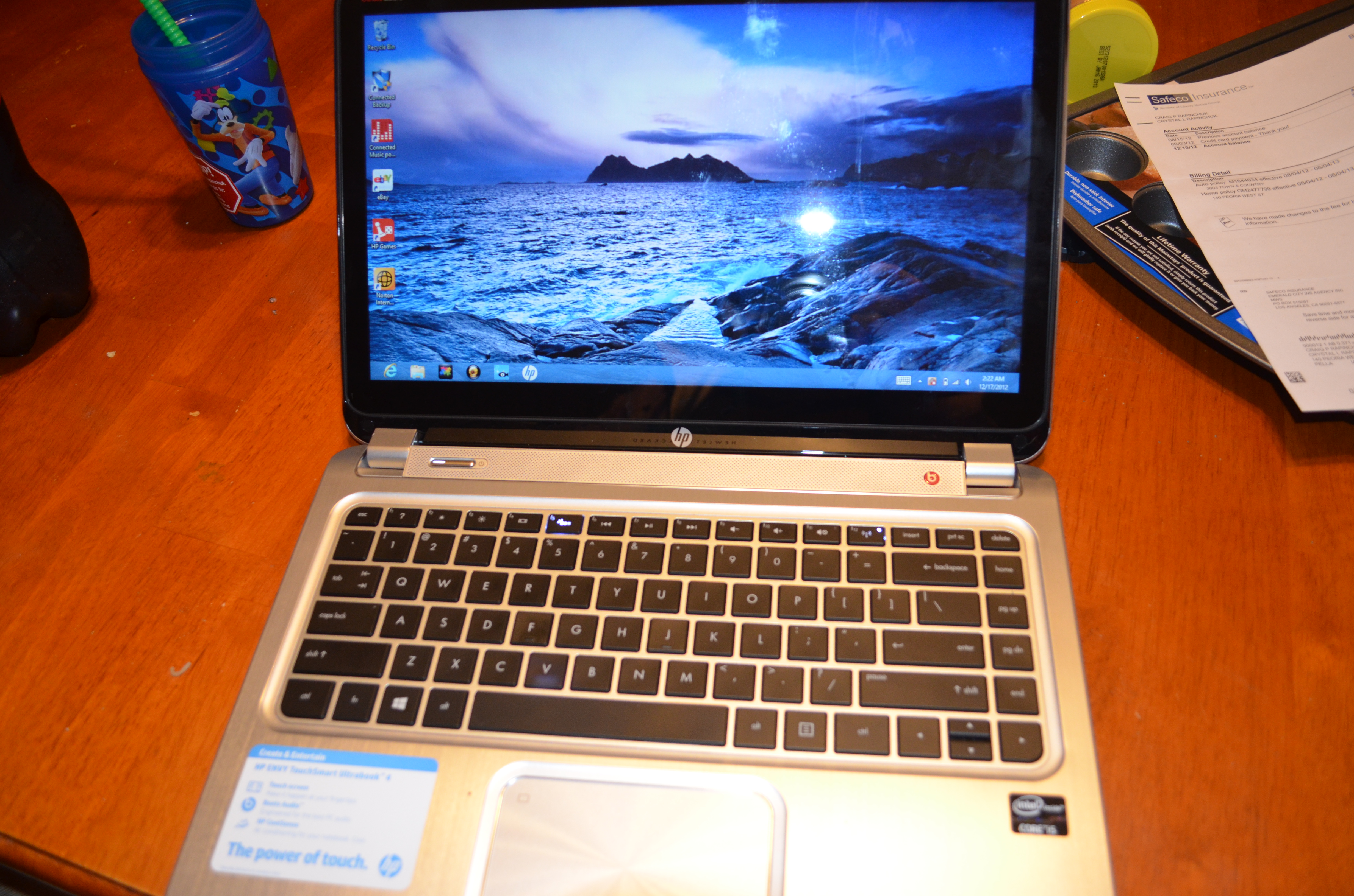 Danish Attendant Donation HP Envy Touchscreen with Windows 8 REVIEW