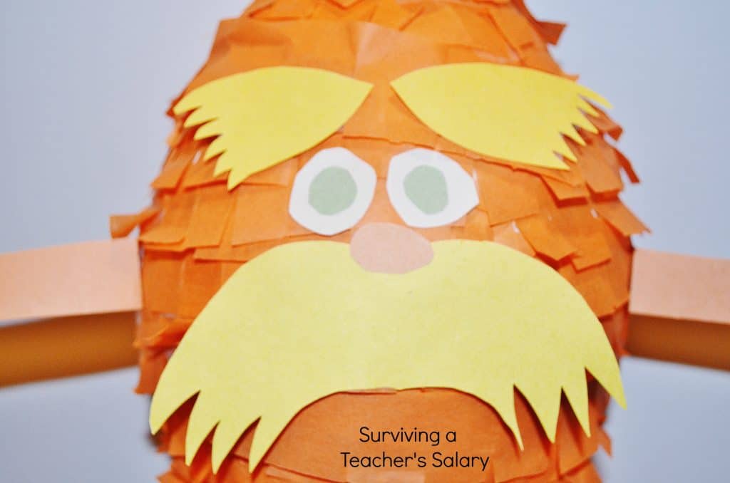 DIY Dr Seuss Lorax Pinata