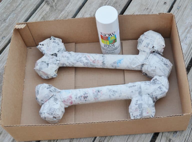 How to Make Paper Mache Bones: Dinosaur or Halloween Tutorial