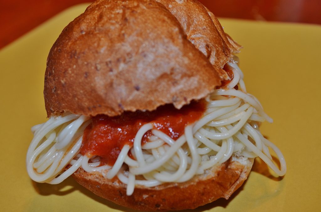 spaghetti sandwich quick dinner recipe