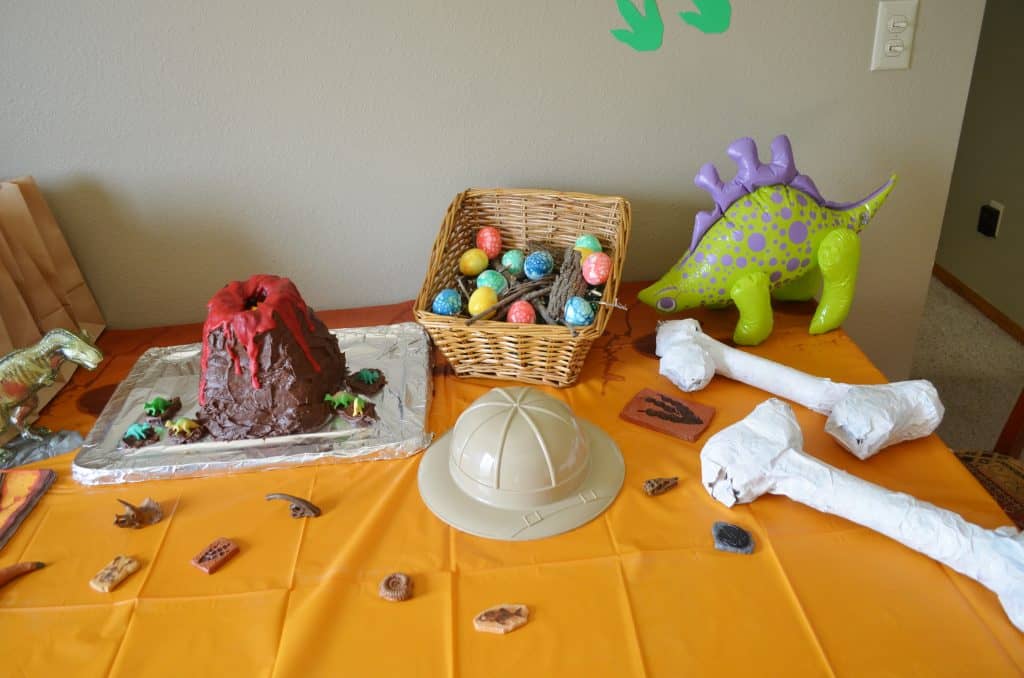 kids dinosaur fossil birthday party