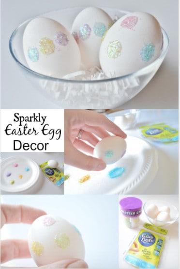 DIY Glitter Easter Egg Home Decor