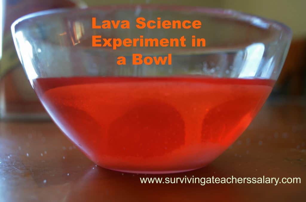 Lava Science Experiment in a Bowl
