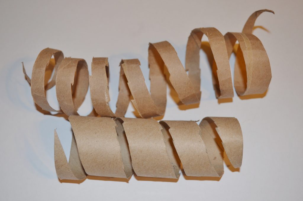 recycled toilet paper tube snake craft