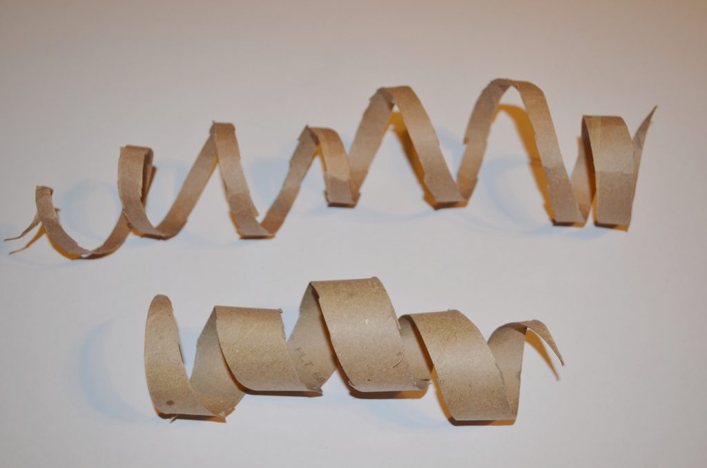 recycled toilet paper tube snake craft