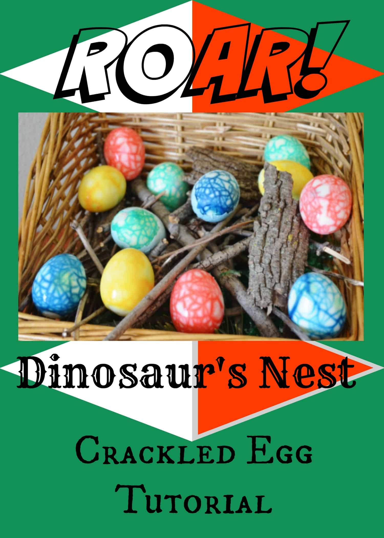 Dinosaur Party Nest Egg Tutorial