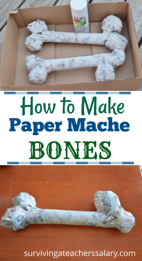 paper mache bones tutorial