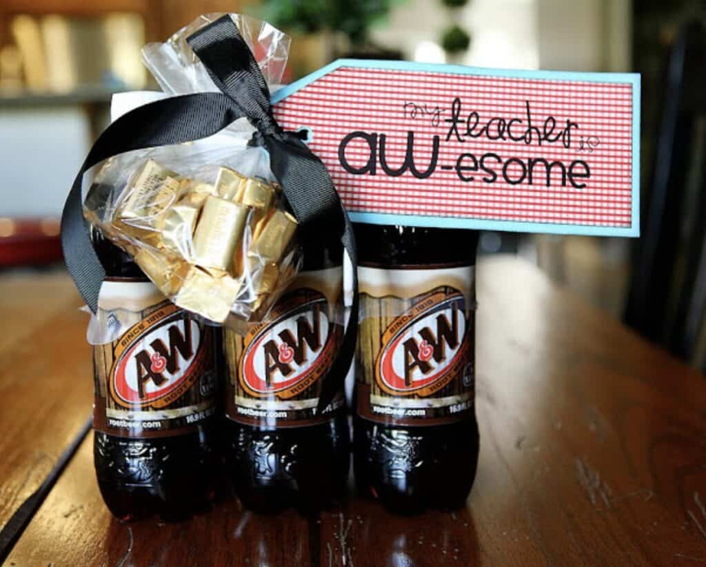 root beer soda teacher appreciation gift