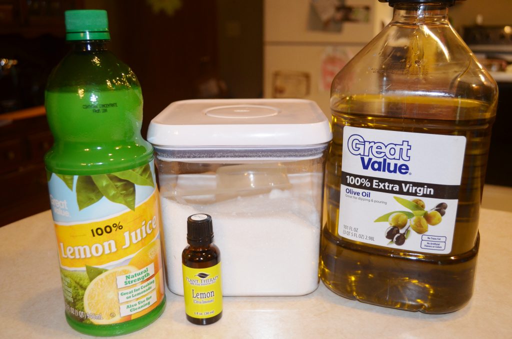 DIY Homemade Natural Lemon Sugar Scrub 