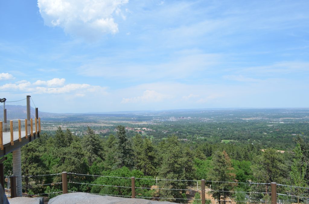 scenic view from Cheyenne Mountain Zoo Colorado