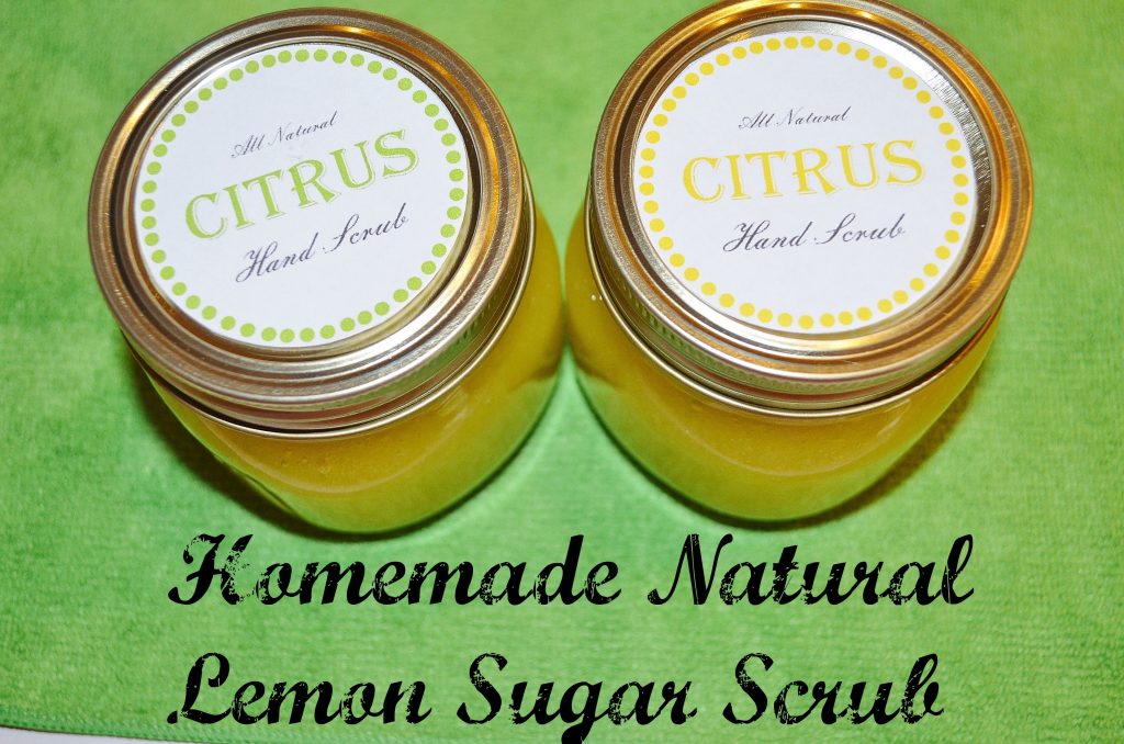 DIY Homemade Natural Lemon Sugar Scrub 
