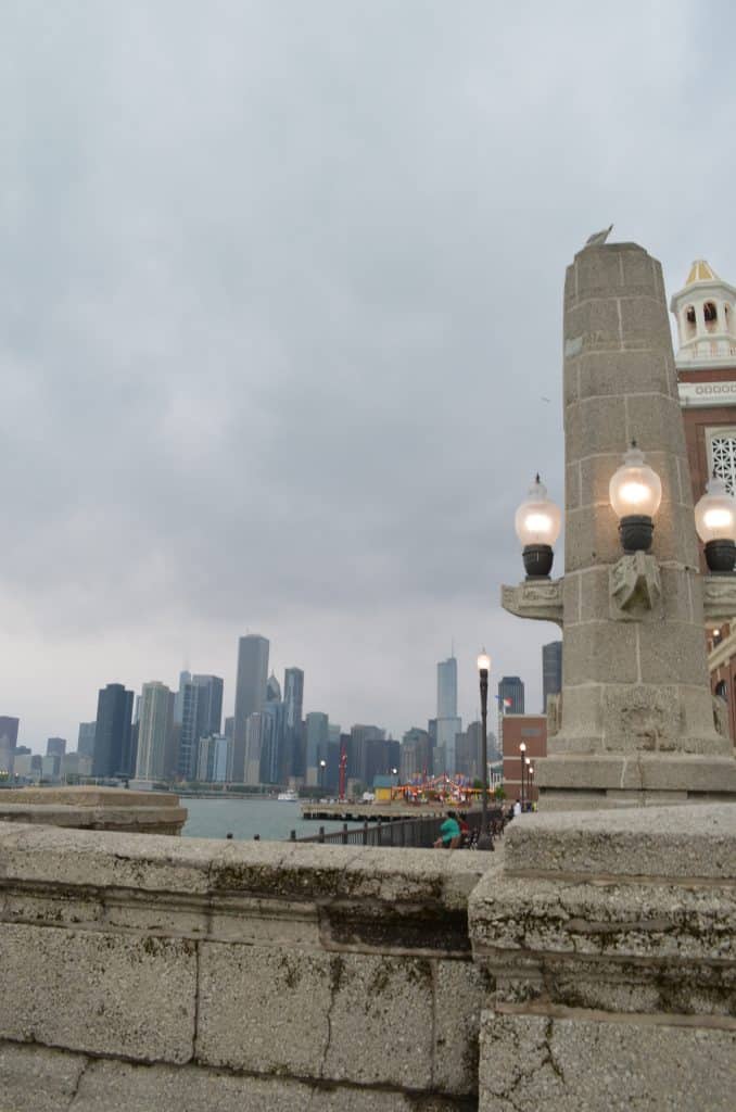 Chicago skyline from Navy Pier