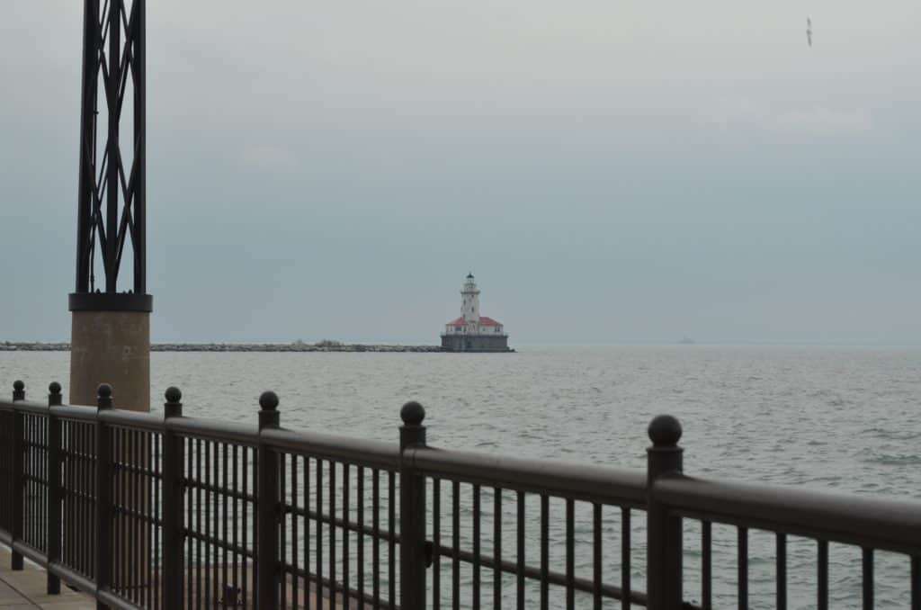 lighthouse in Chicago from Navy Pier