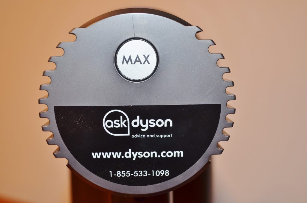 Dyson Vacuum handle power button