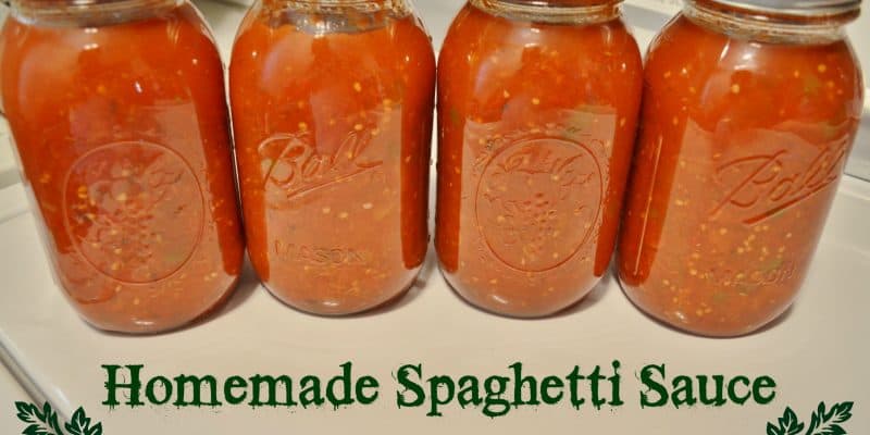Homemade Spaghetti Sauce Recipe