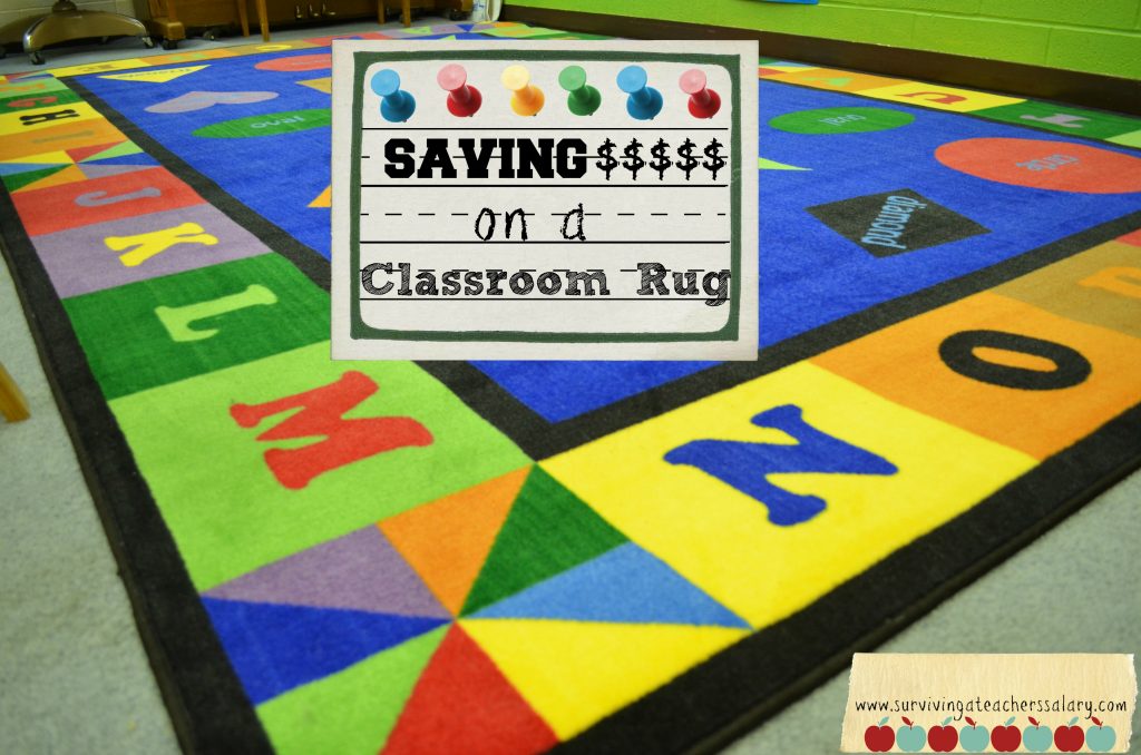saving money classroom rug